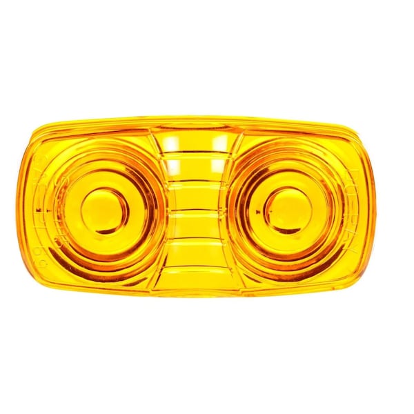 Truck-Lite Signal-Stat, Oval, Yellow, Acrylic, Replacement Lens For M/C Lights 1201, 1203, 1204, 1211A 9007A-3 - main